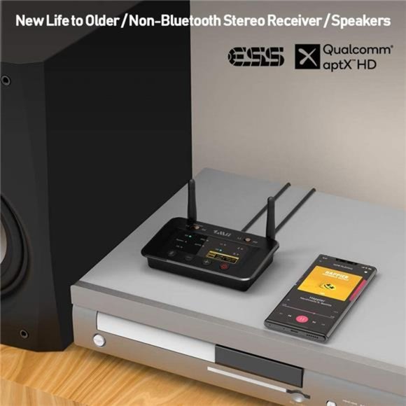 B03Pro Bluetooth 5.0 Transmitter Receiver for Home Stereo TV, HiFi Wireless - Picture 3 of 6